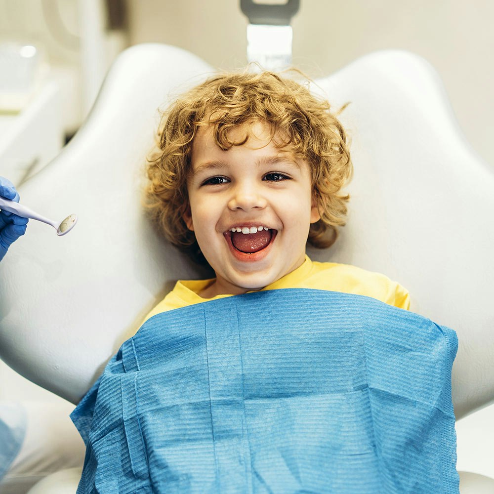 Child in dentist's chair