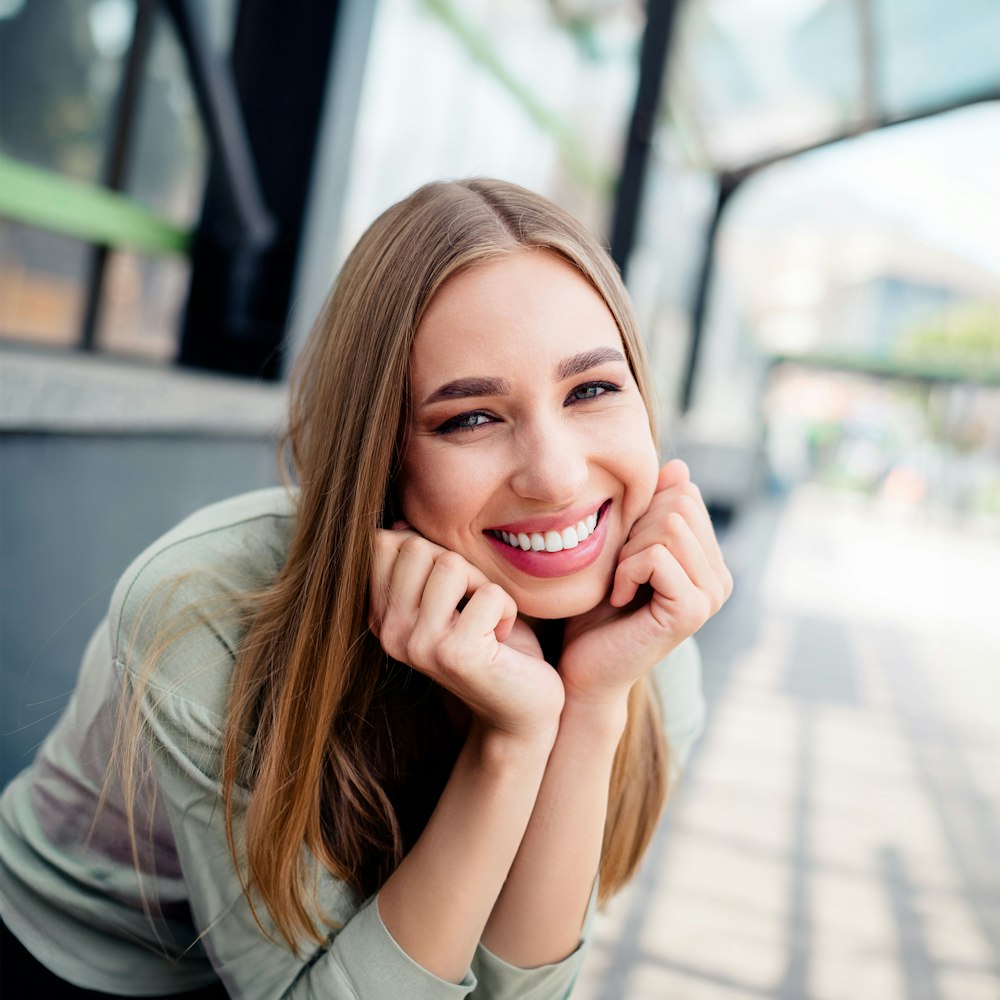 Young woman smiling