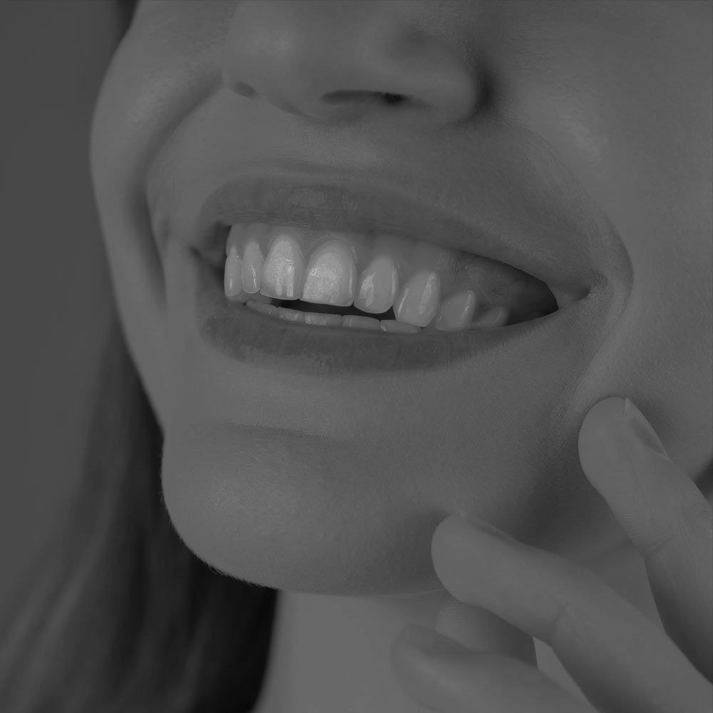 Closeup of woman's smile