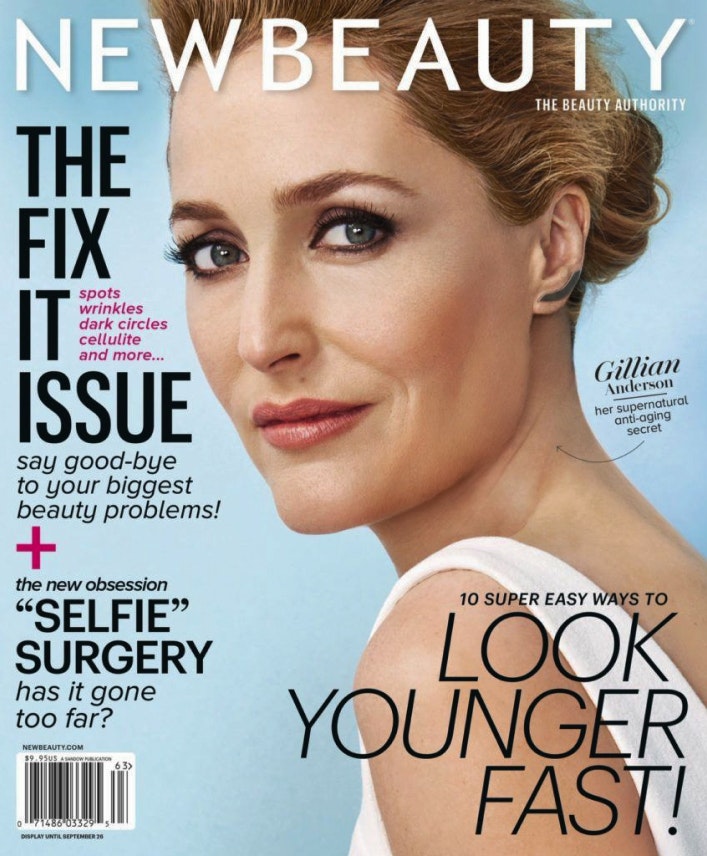 newbeauty magazine cover gillian anderson