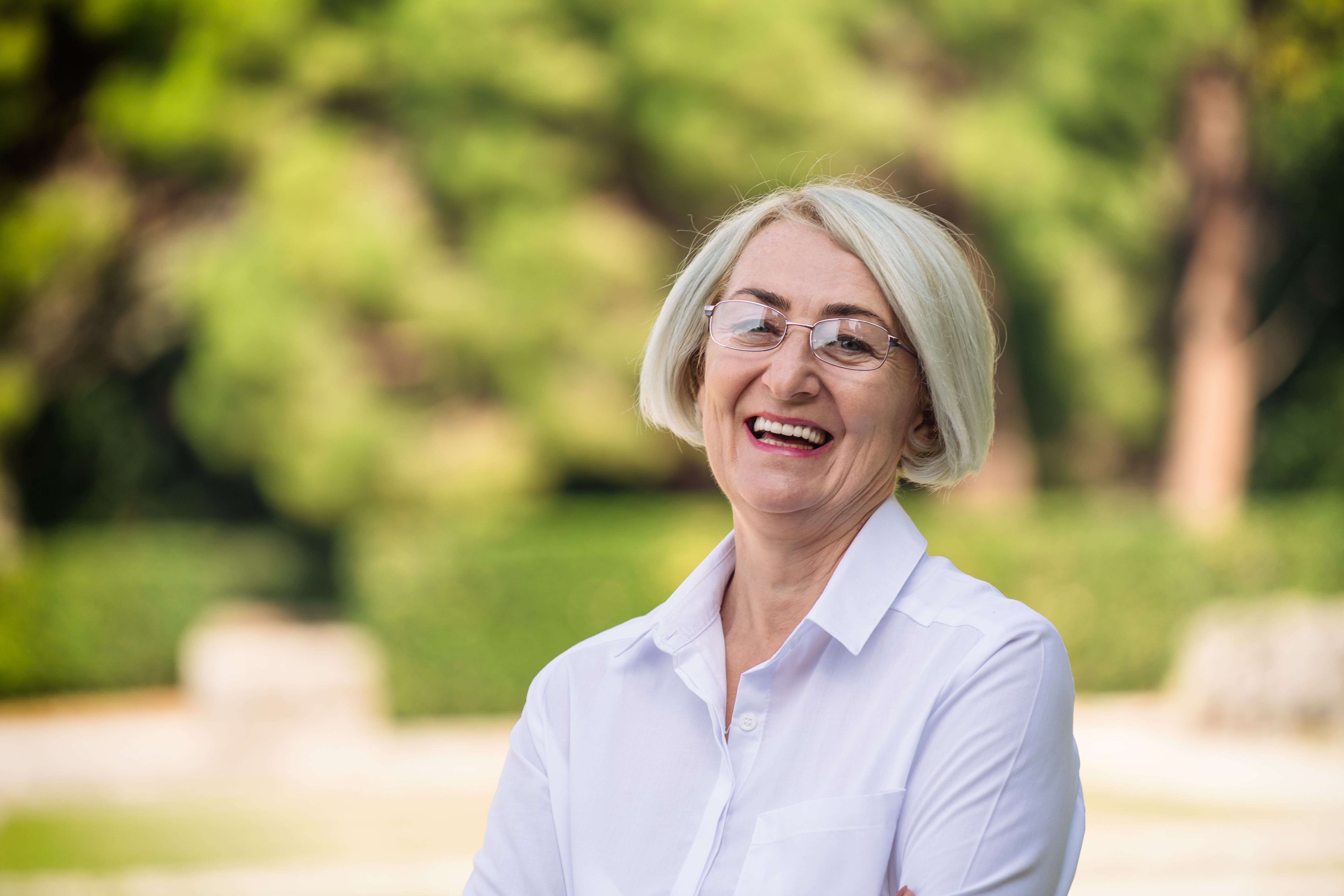 smiling woman