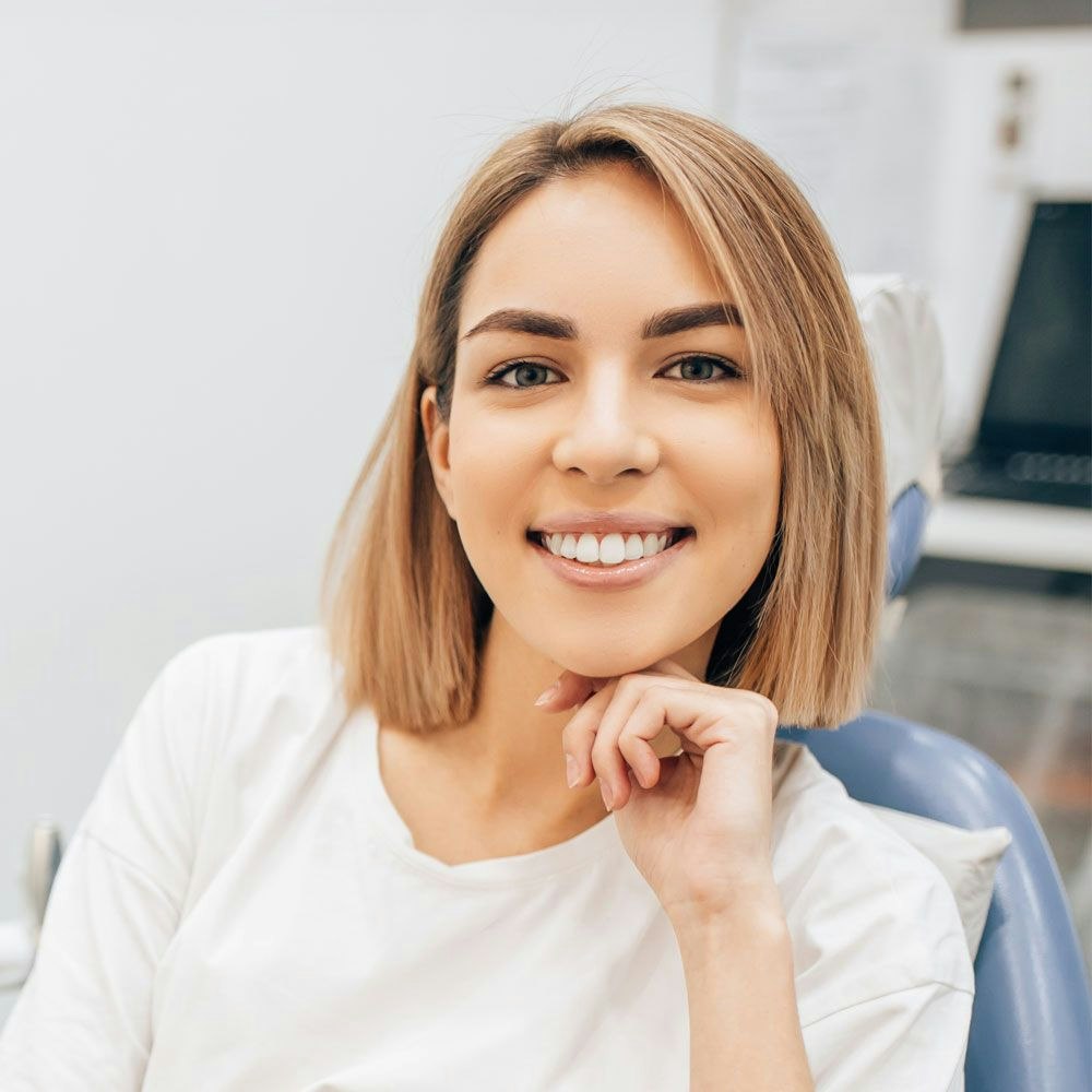 Dental patient smiling