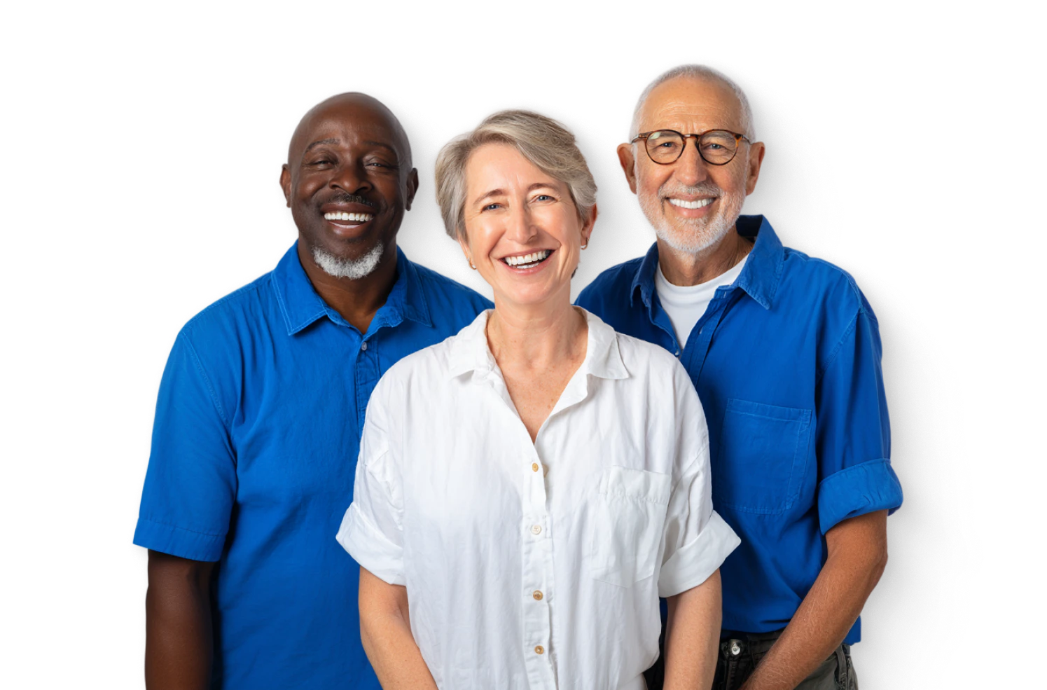 Smiling dental patients