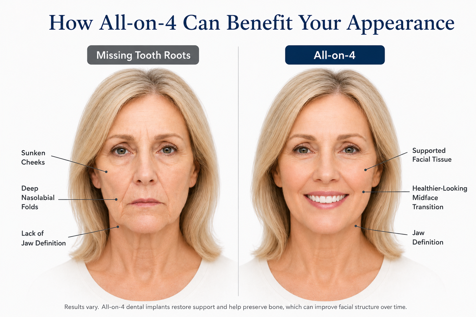 all-on-4 effects on appearance