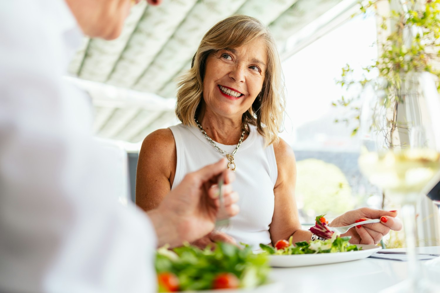 smiling senior woman