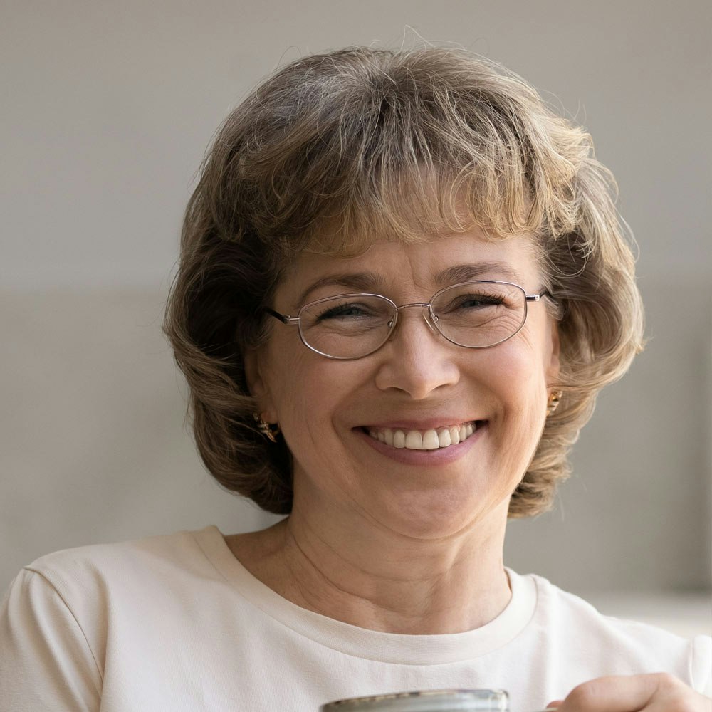 Mature woman smiling