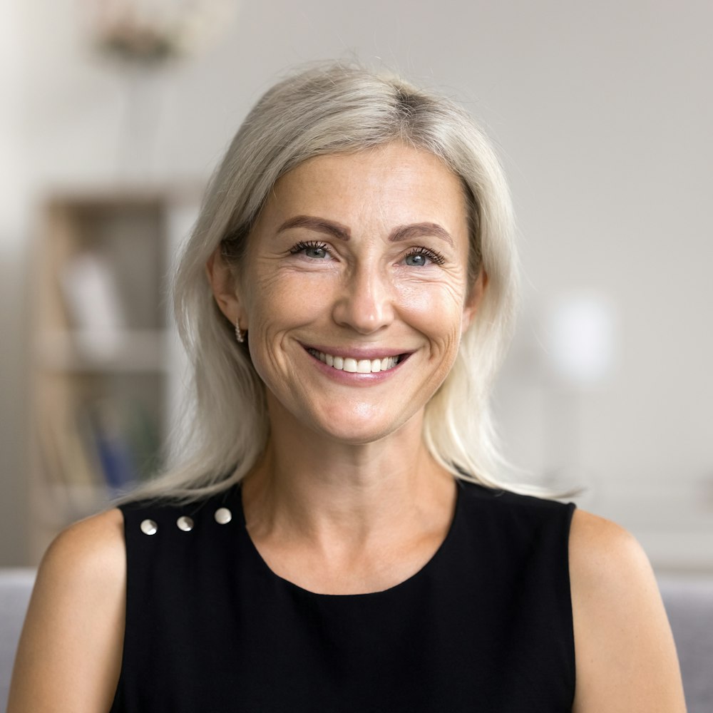 Senior woman smiling