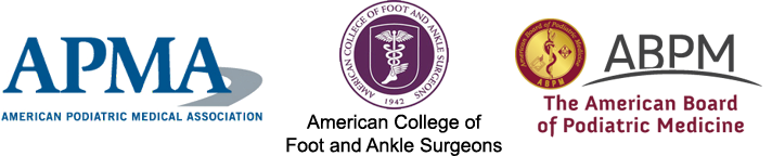 American Podiatric Medical Association, American College of Foot and Ankle Surgeons, The American Board of Podiatric Medicine