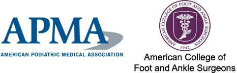 APMA, ACFAS logos