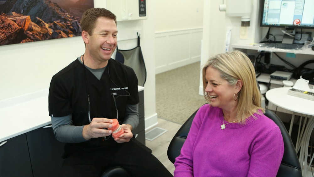 Dr. Krendl with patient