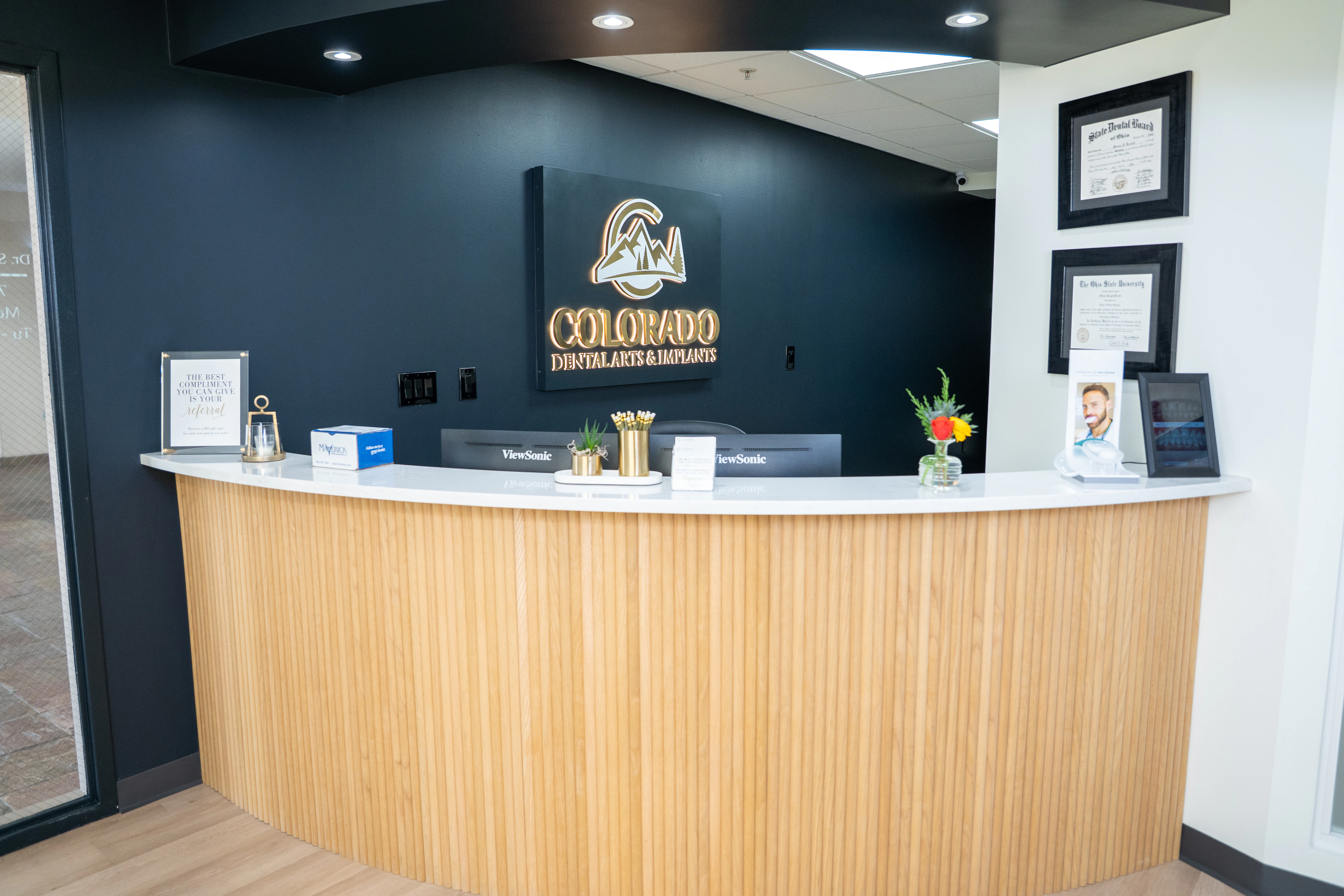 Office reception desk