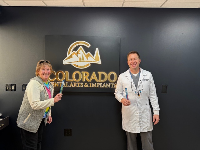 Dr. Krendl volunteering at the rotary club