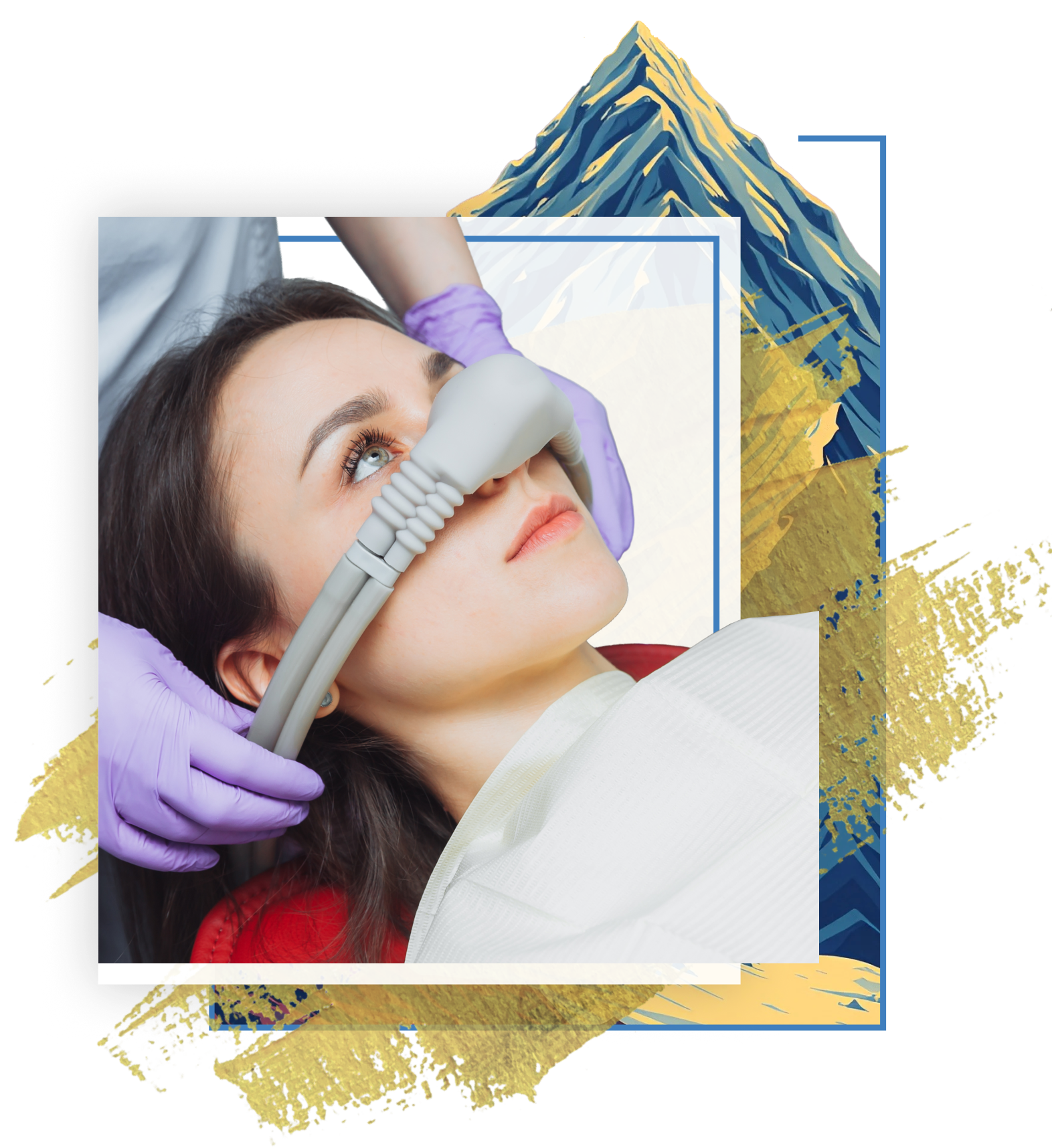 patient receiving nitrous oxide