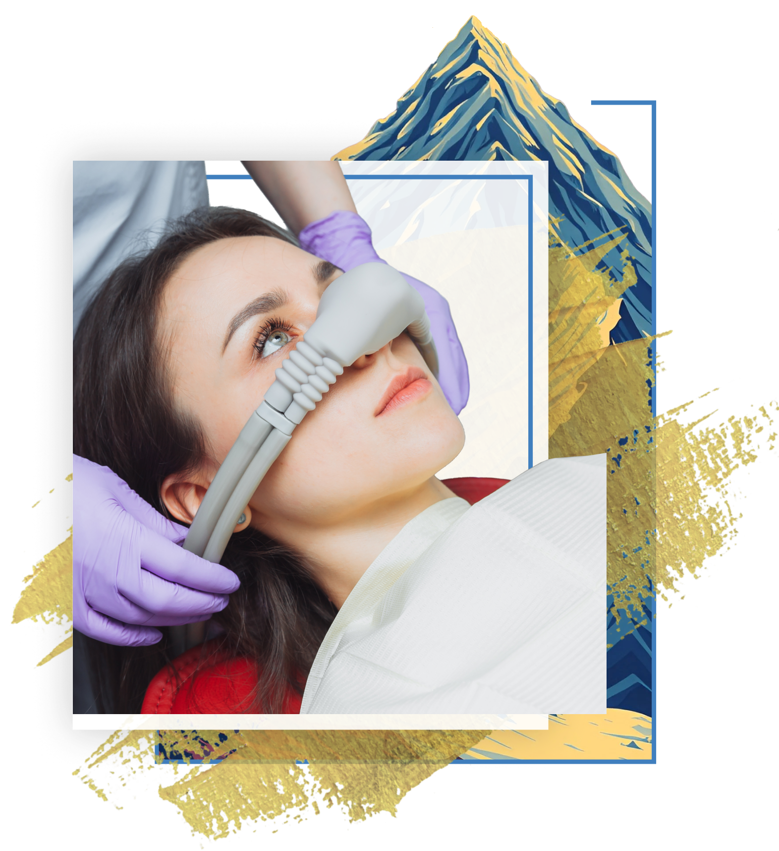 patient receiving nitrous oxide