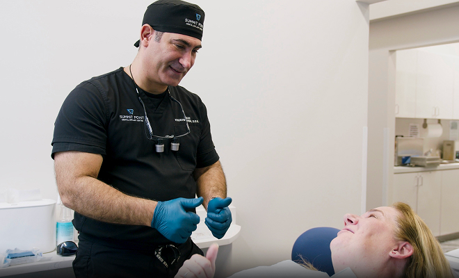 Dr. K giving patient thumbs up