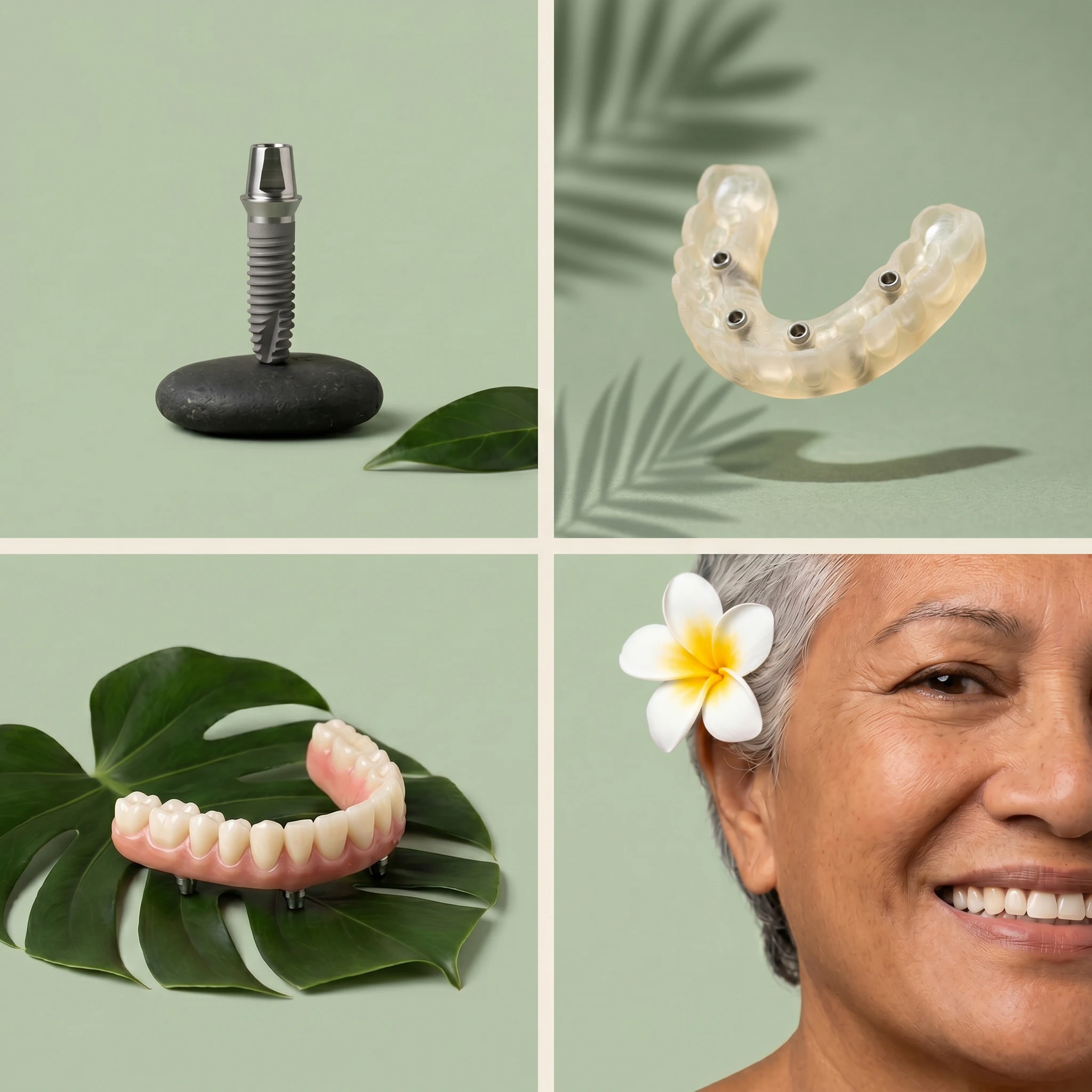 dental implants collage