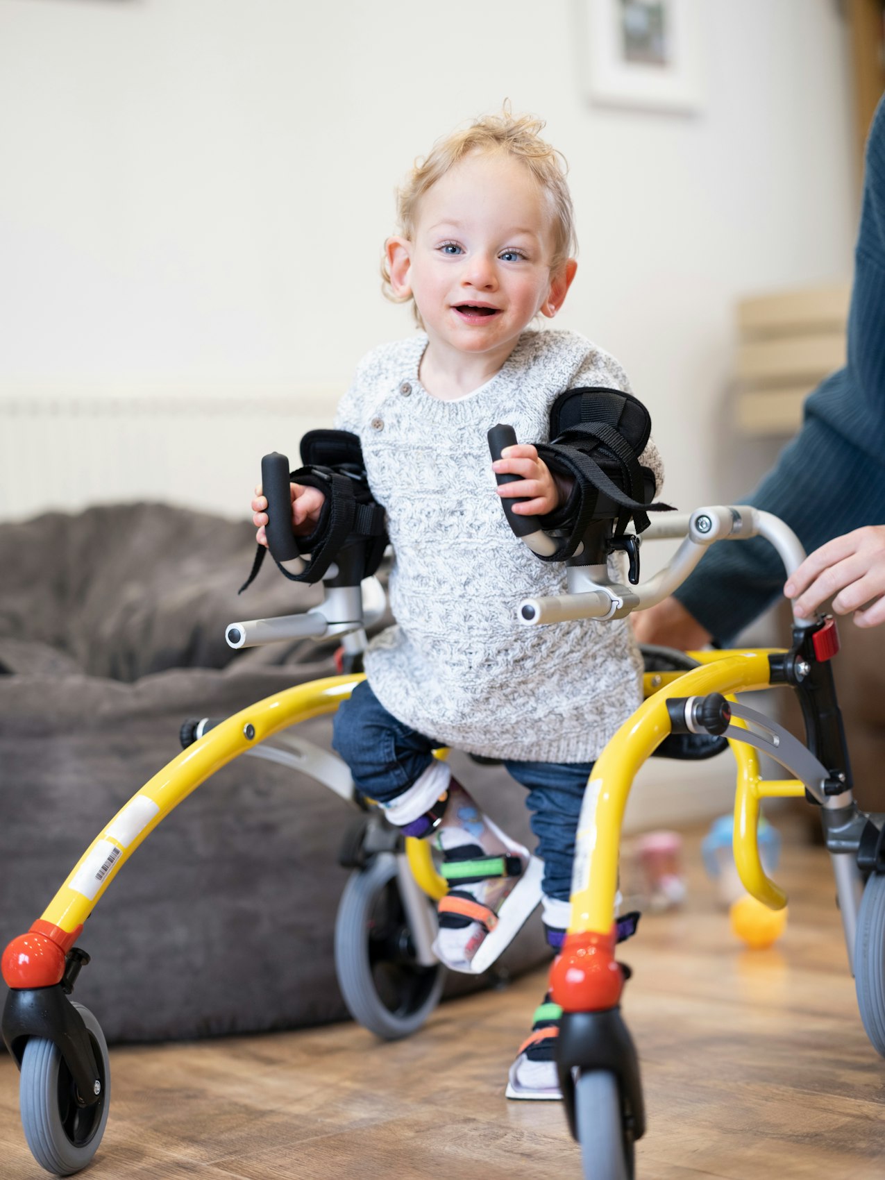 Child in therapy for cerebral palsy