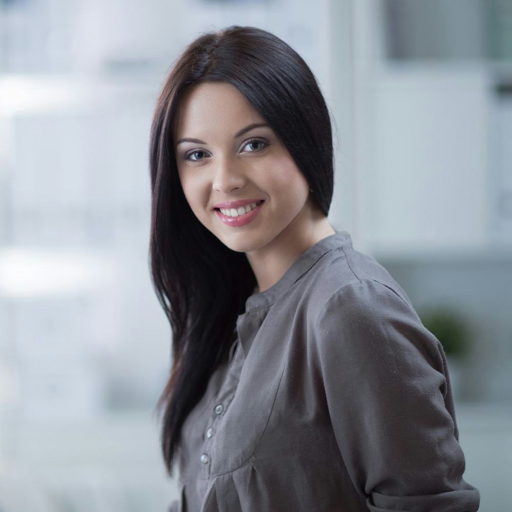 Smiling woman after Botox Procedure
