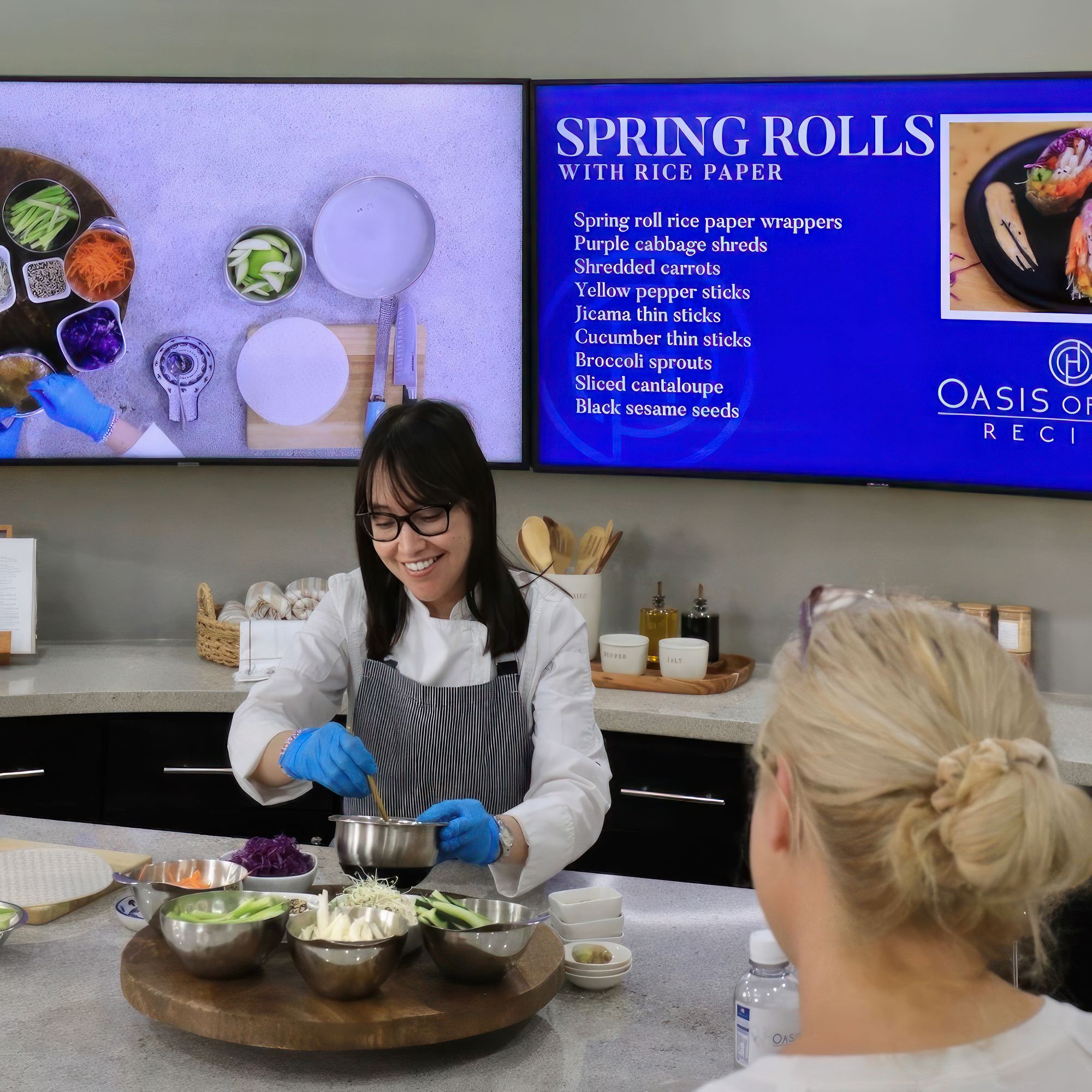 Nutritionist developing a meal for a diet