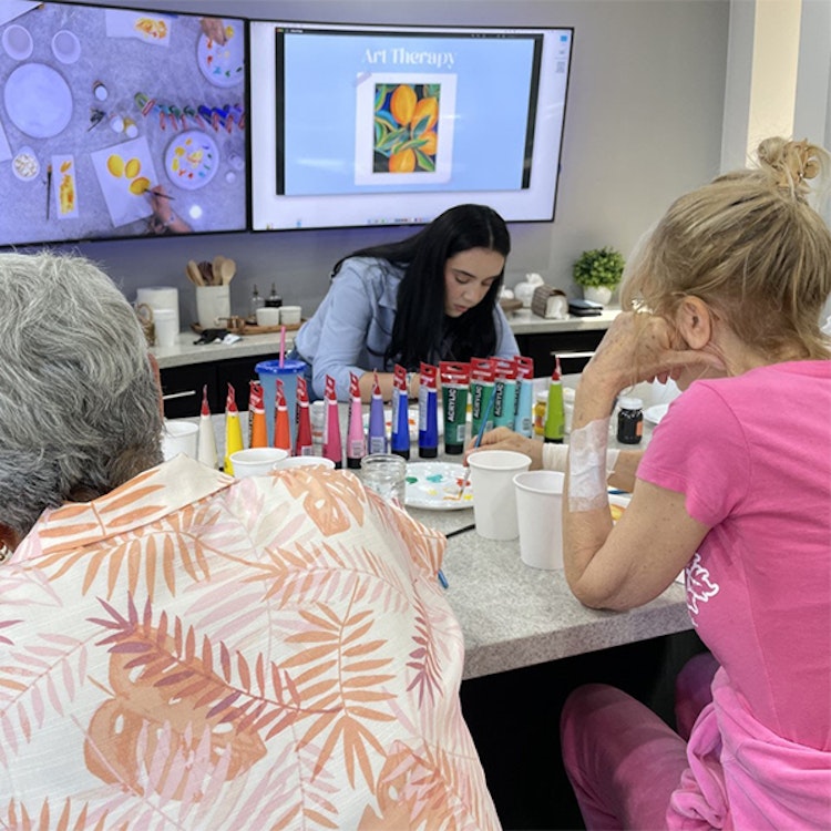 Group of patients at Art Therapy