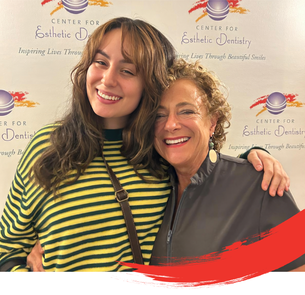 Frances and Dr. Lerch embracing and smiling