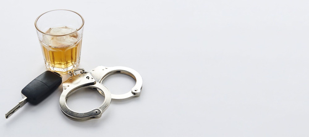 Alcoholic beverage and car keys