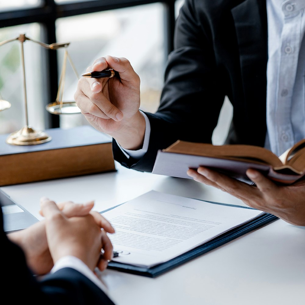 a law desk with legislative papers