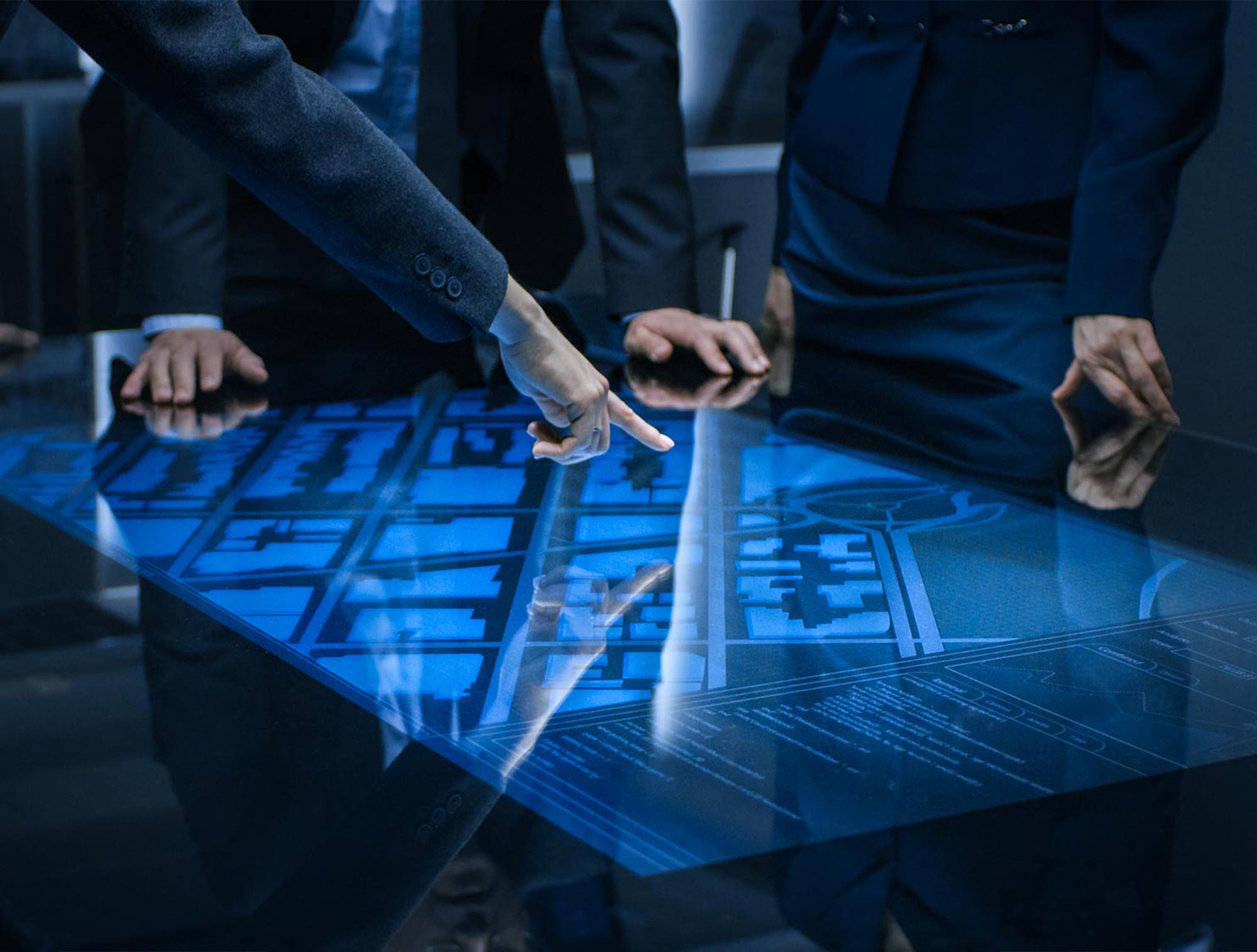 Government agents looking at evidence