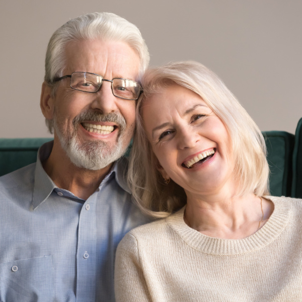Smiling couple