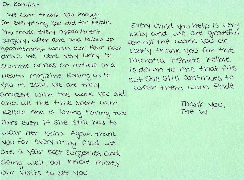 dr bonilla microtia patient letter 106