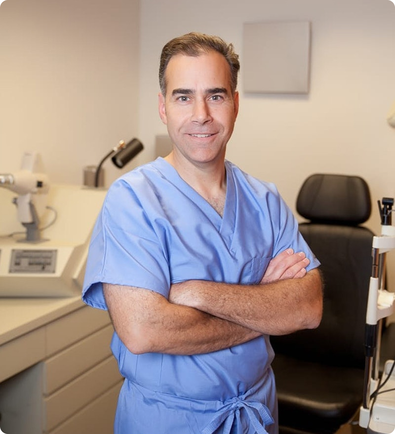 Dr. Ezra L. Galler at his Providence office