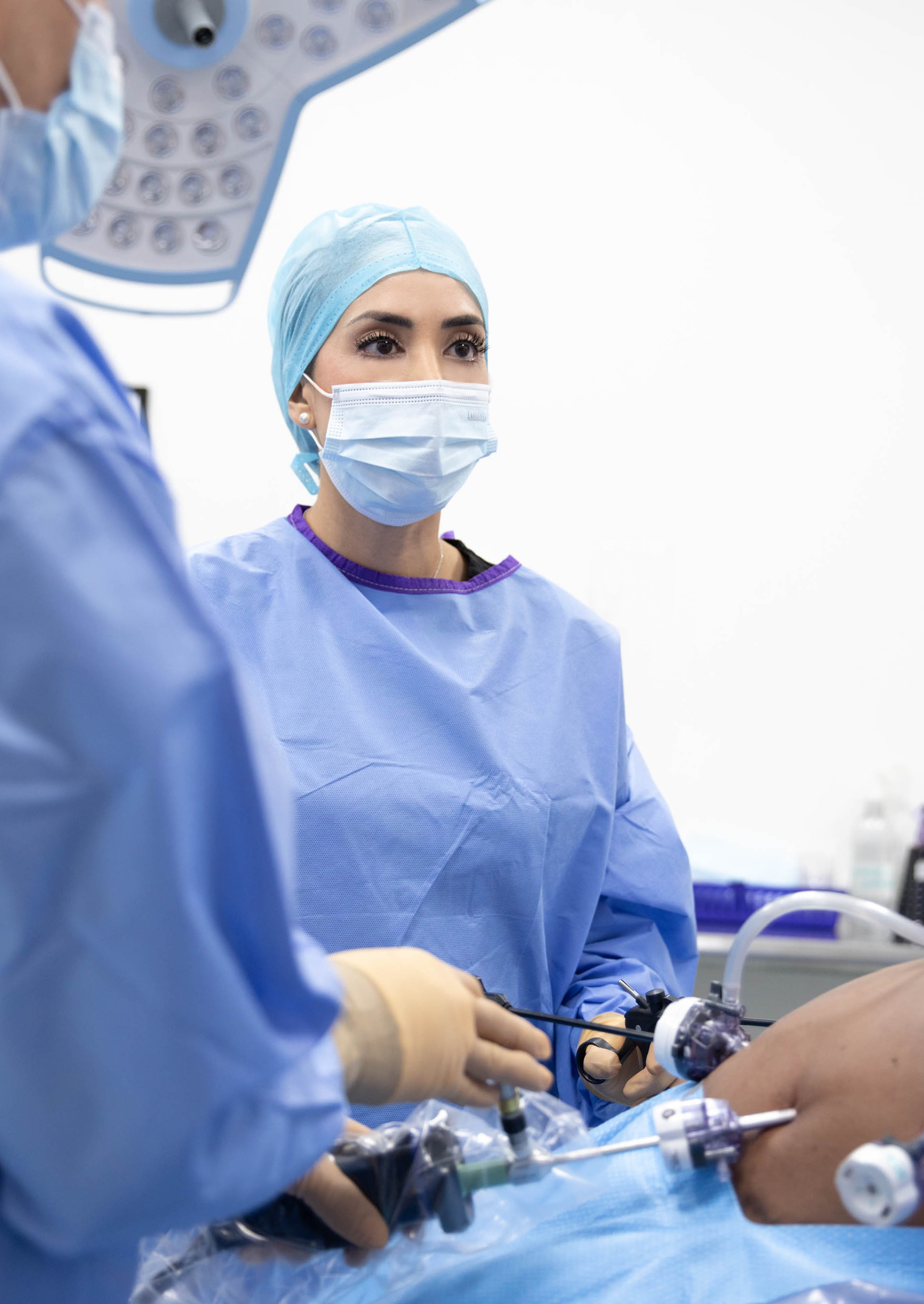 Dr. Martinez during surgery