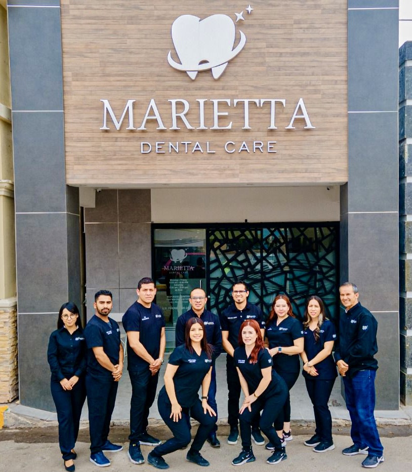 Marietta Dental Clinic exterior and team