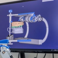 Exocad scan on a screen