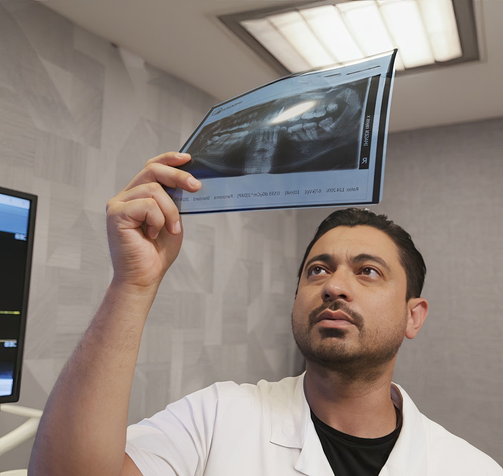 Looking at dental x-ray