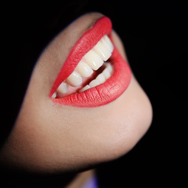 Close-up of white teeth