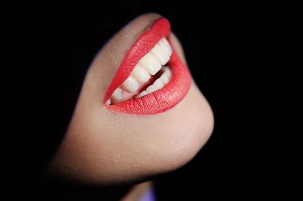 Close-up of white teeth