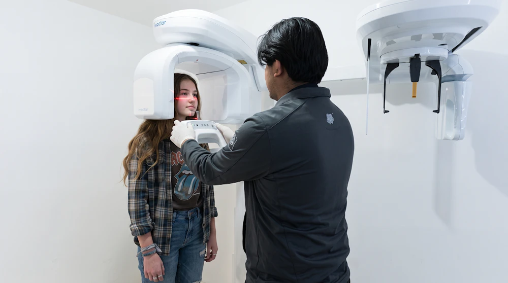 Girl getting a scan