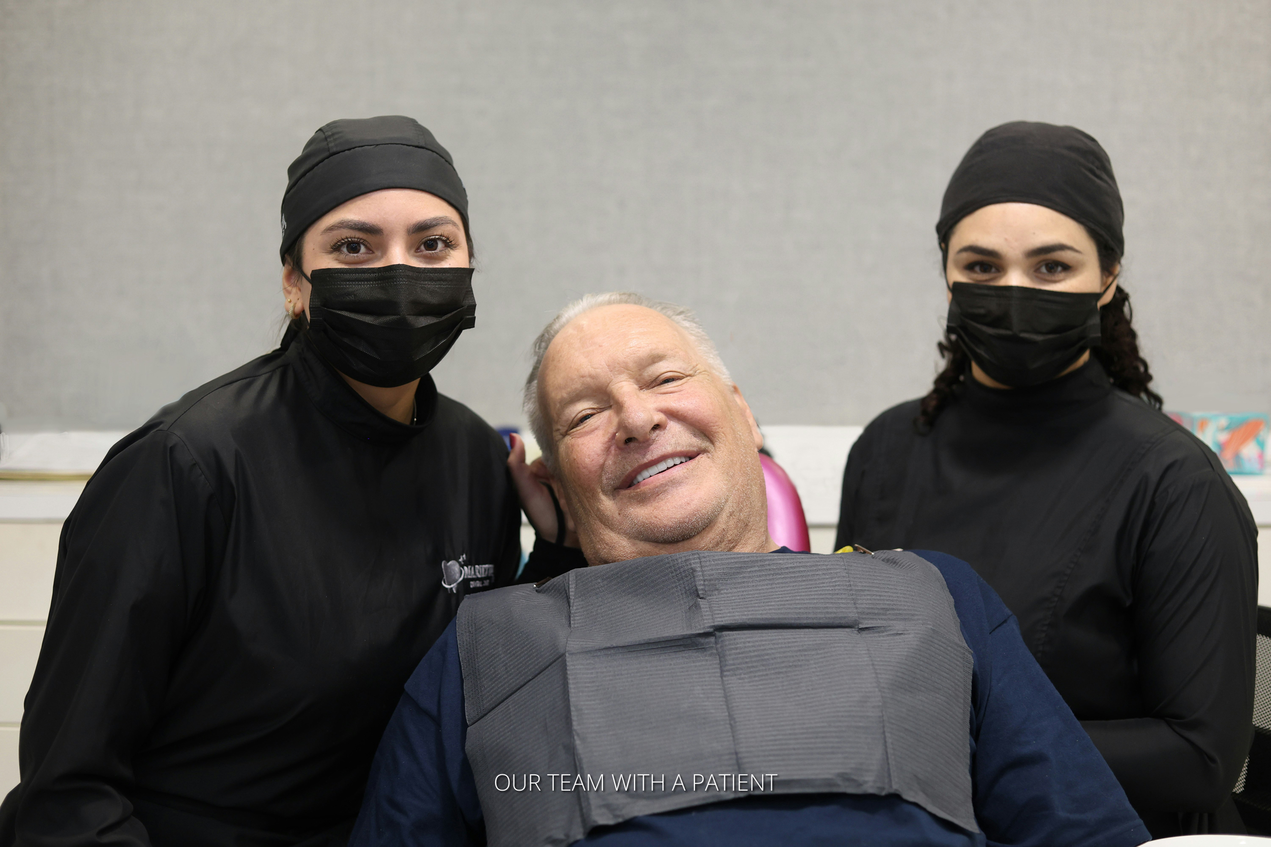 Team with patient