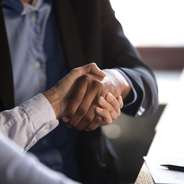 Attorneys shaking hands