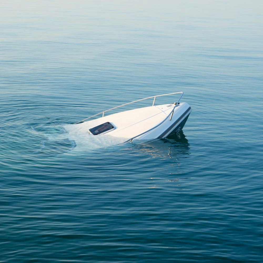 sinking boat