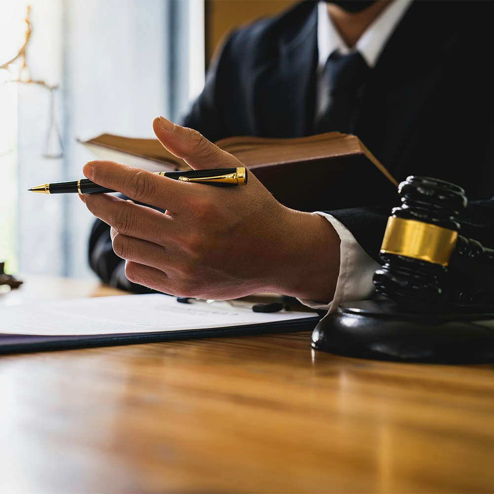 filling out legal paperwork