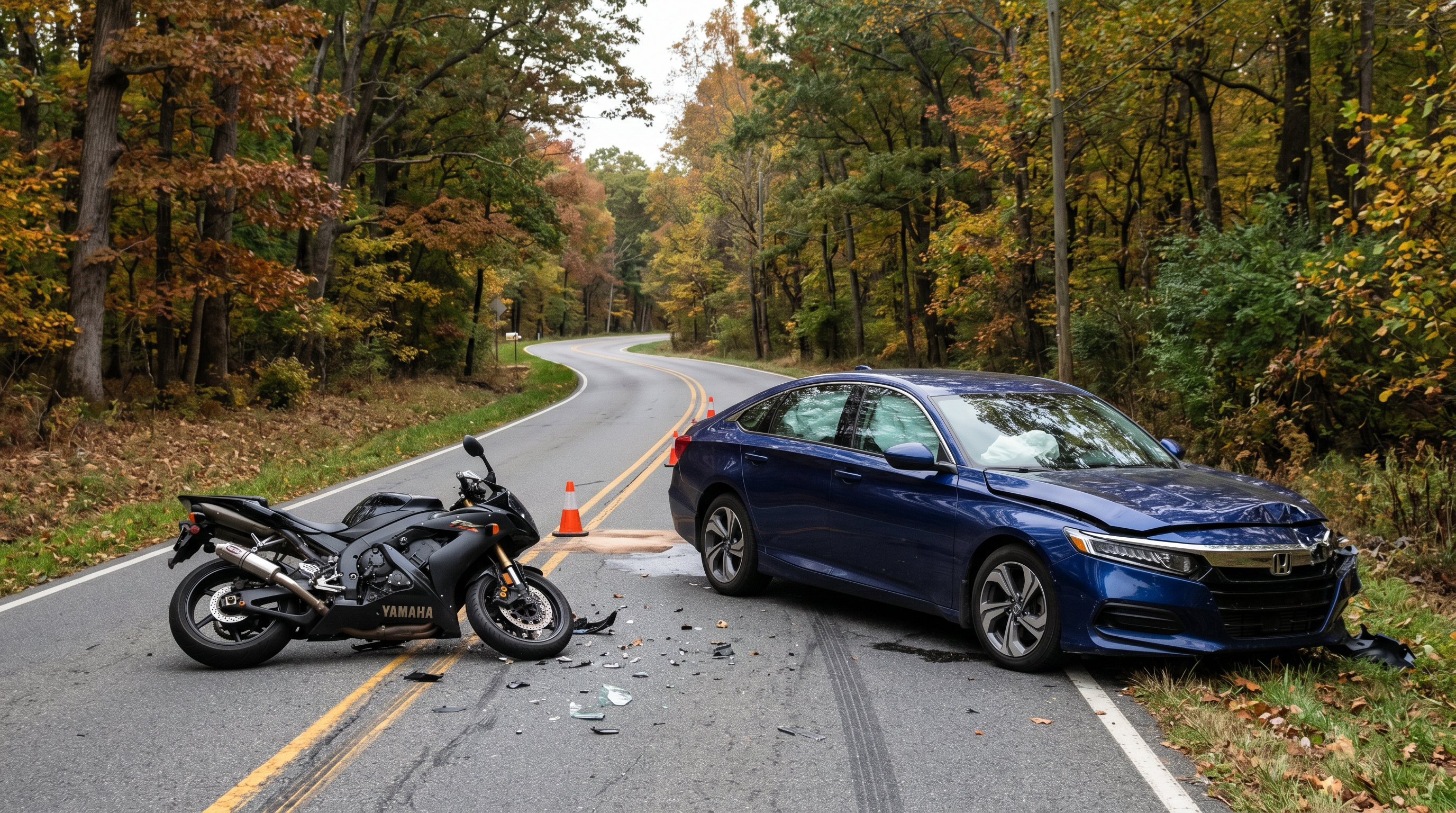Motorcycle accident near Rockville