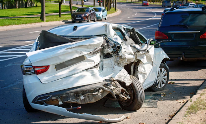 Totaled vehicle
