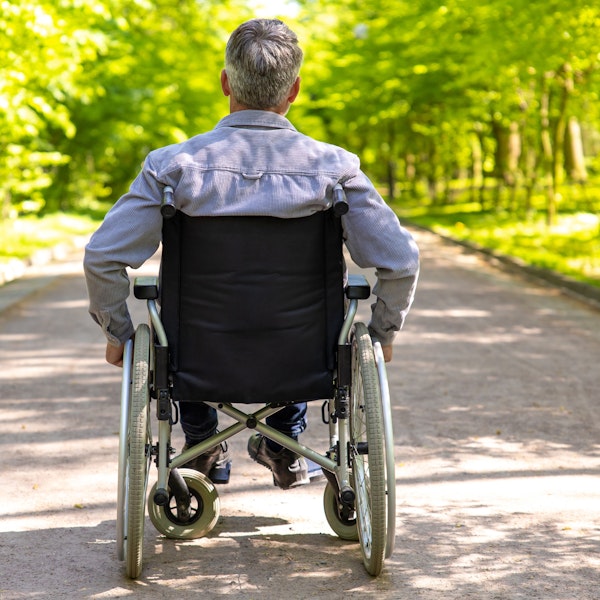 Man in a wheelchair