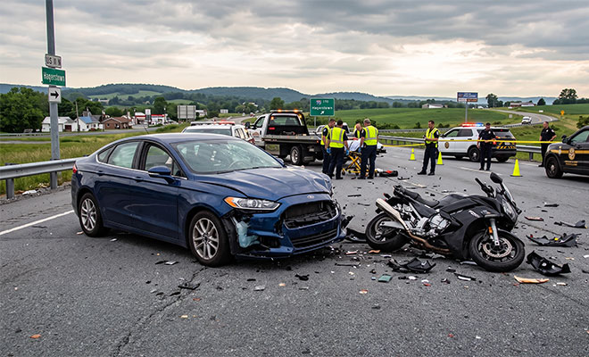 Motorcycle accident