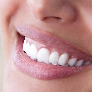 close shot of perfect smile