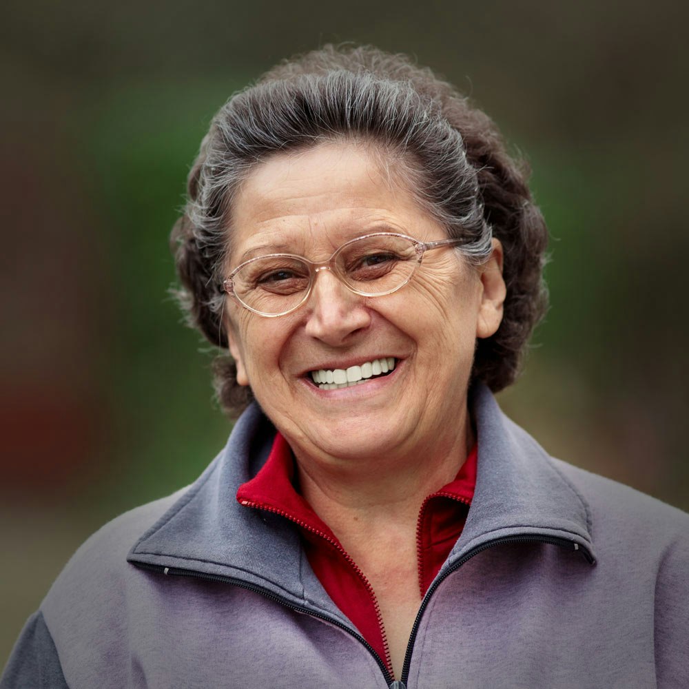 Smiling mature woman outdoors