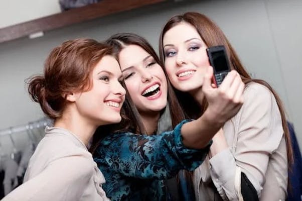 Smiling dental patients