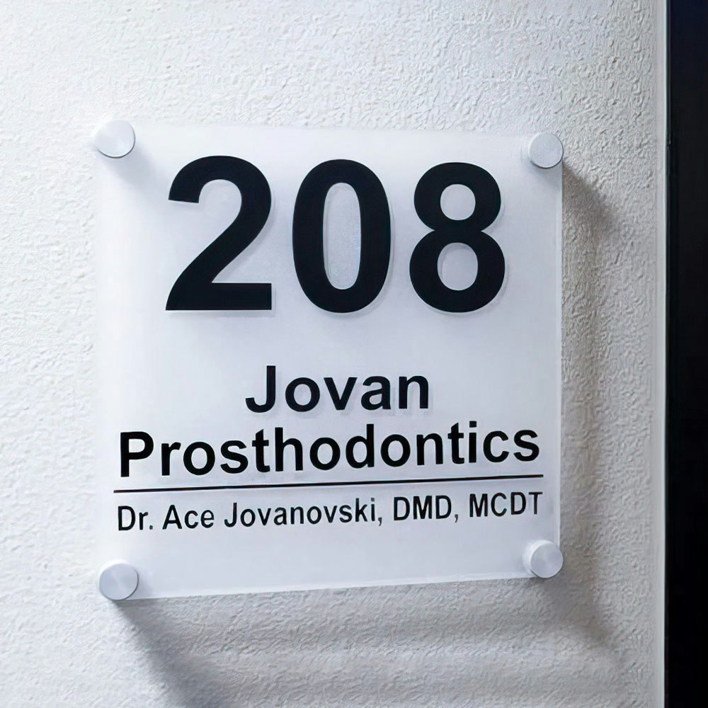 Placard for 208 Jovan Prosthodontics